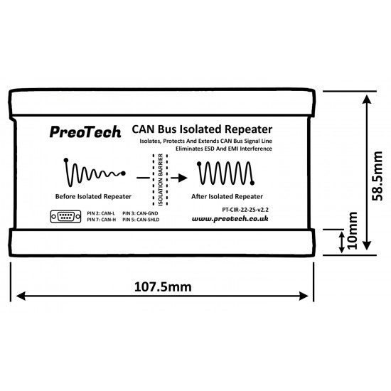 CAN Bus Isolated Repeater CAN Bus Isolated Repeater